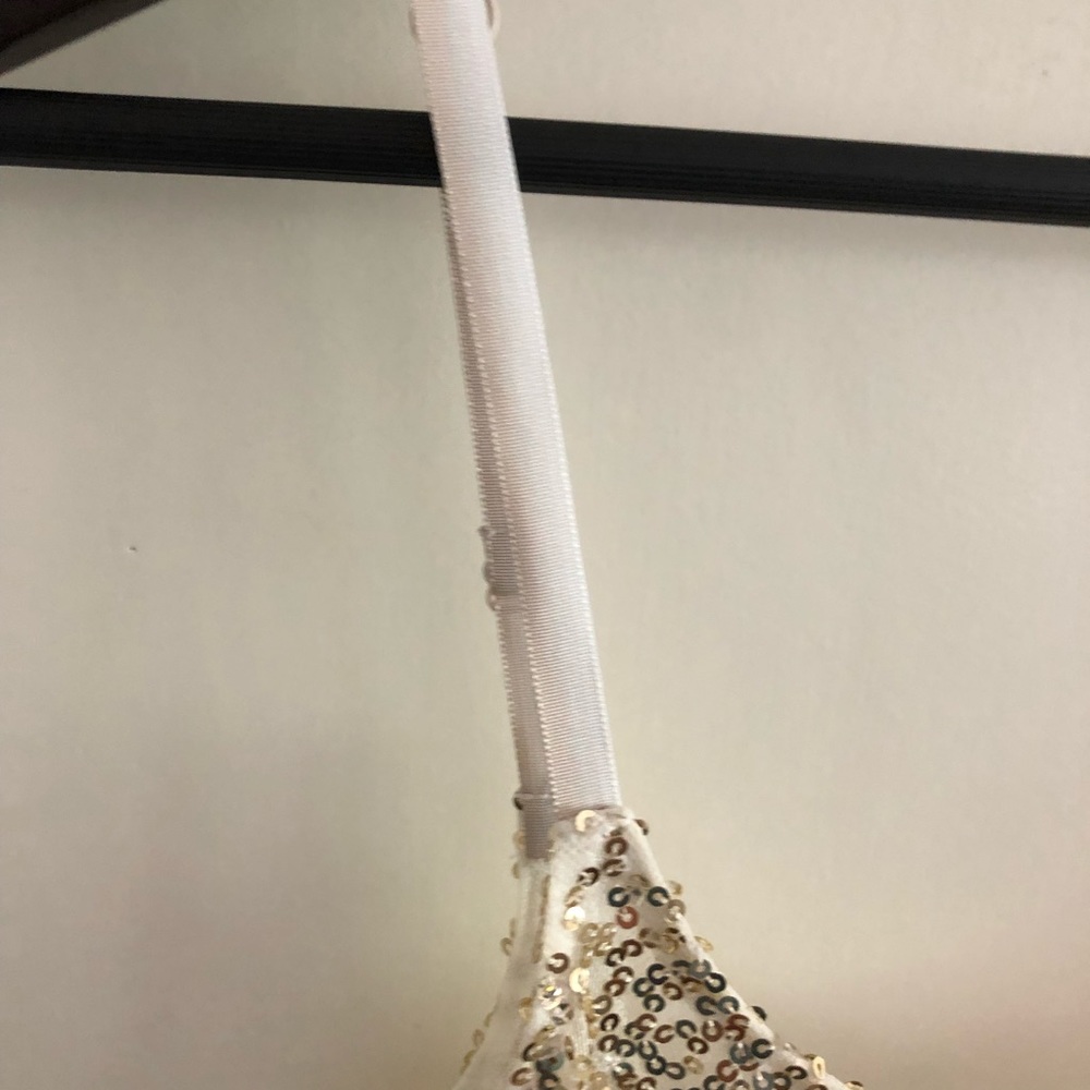 Free People Gold sequin Slip Dress - Picture 5 of 7
